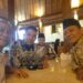 DISKUSI-H. Abdullah Taqwim, Waketum PDBN bersama M. Ridhwan, Ketua Bidang Humas, Wulan Rudy Prasetyo, Ketua BPD HIPMI Jateng & KH. M. Rifiq, Penasehat PDBN, saat Diskusi usai acara. (Foto Ist).