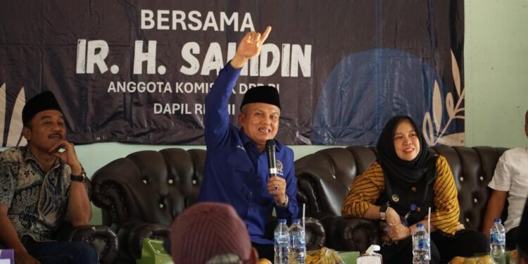 Anggota Komisi IX DPR RI, Sahidin sosialisasi program MBG di Kampar, Riau