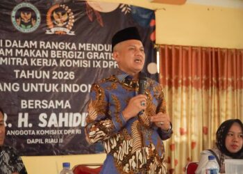 Sosialisasi program MBG di Kampar, Riau.