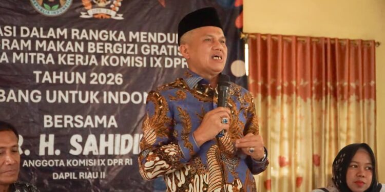 Sosialisasi program MBG di Kampar, Riau.
