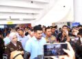 KETERANGAN PERS-PLH Kajati Sumut, Herlina Setyorini, SH, MH, Gubernur Sumut, Bobby Nasution, Kapolda Sumut, Irjen Pol Whisnu Hermawan Februanto saat keterangan pers usai Peringatan May Day 2026. (Foto Ist).