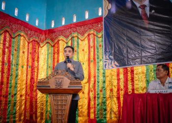 Kegiatan sosialisasi Program MBG bersama mitra kerja digelar di Hall PB Relasi Baru Simpang Tiga Ketaping, Kecamatan Batang Anai, Kabupaten Padang Pariaman.
