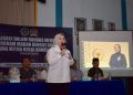 Sosialisasi program MBG di Aula Gedung PSHT, Desa Kelawi, Kecamatan Bakauheni, Lampung Selatan