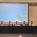 PAPARAN-(ki-ka):Rachmat Indrajaya (Direktur), Arif Widjaja (Direktur), Leo Handoko (Direktur), Erwin Djohan (Chief Financial Officer), Putut Djagiri (Head of Corporate Finance), Elvina Apandi Hermansyah (Head of Investor Relations & Sustainability), saat Paparan. (Foto Ist).